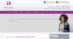 Desktop Screenshot of devonshiredentalcare.co.uk