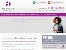 Tablet Screenshot of devonshiredentalcare.co.uk